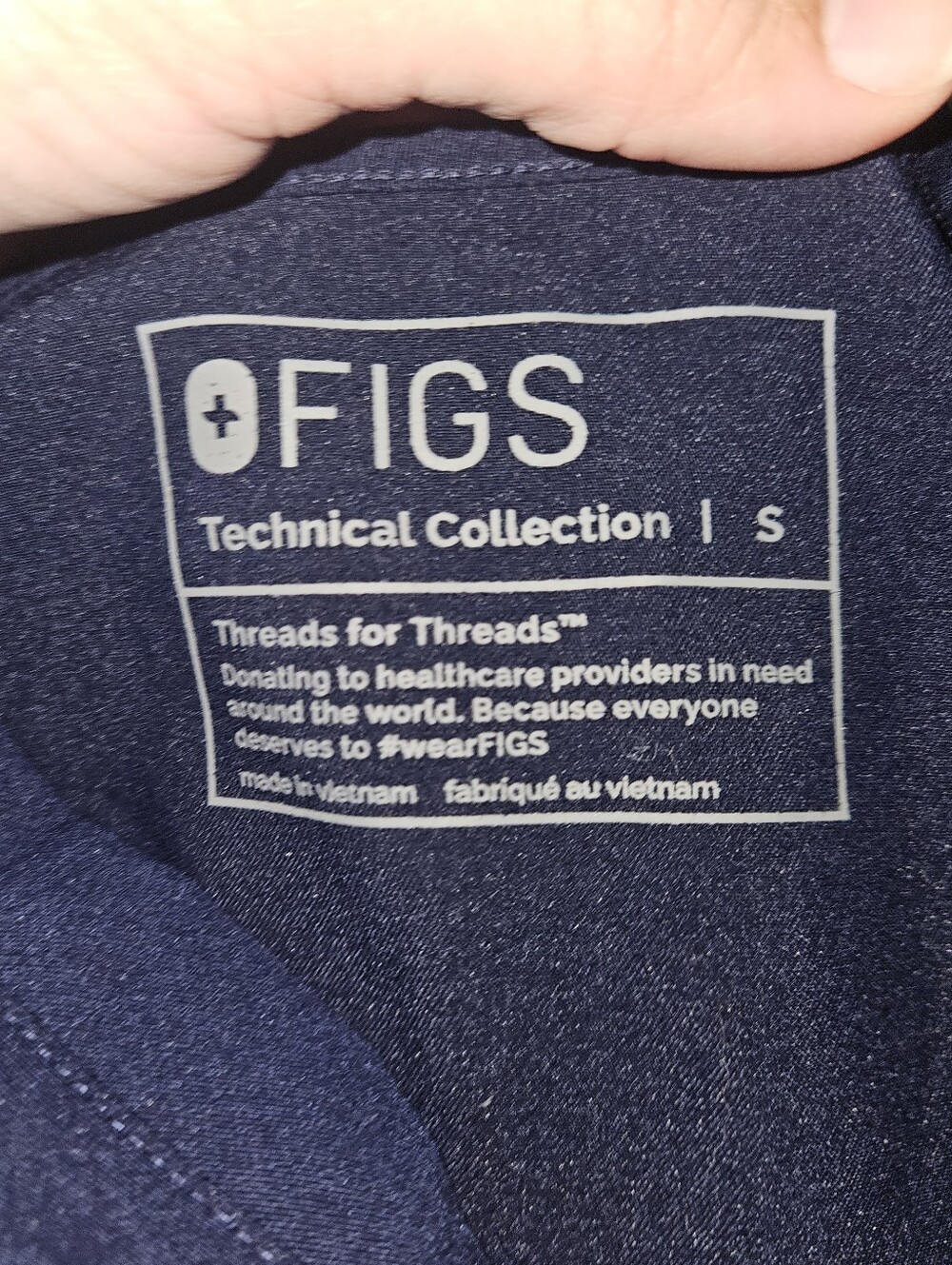 Navy Figs Scrub Set - Picture 4 of 4